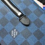 Louis Vuitton Campus Backpack Damier Graphite 3D Canvas Blue 39cm/ 15.35in