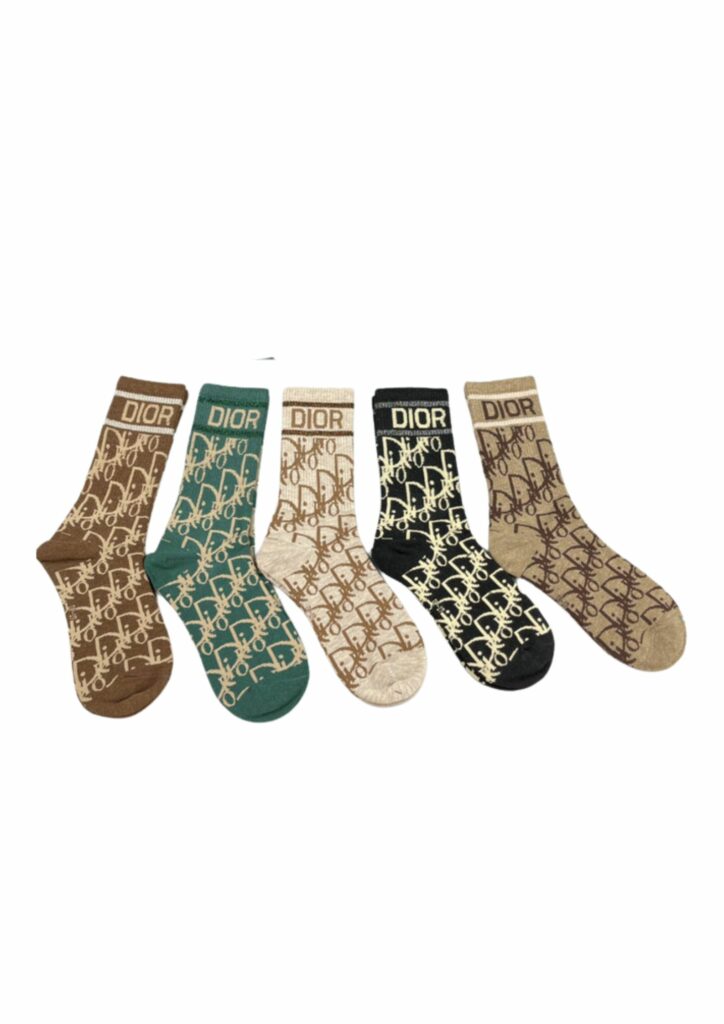 CD Socks Ecru Dior Oblique