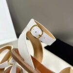 Celine Lympia Flat Strap Sandal In Raffia White For Women 352402248C.02GH