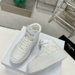 Celine Mid Block Sneakers With Velcro And Wedge White For Women 352163338C.01OP
