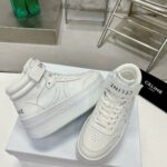 Celine Mid Block Sneakers With Velcro And Wedge White For Women 352163338C.01OP