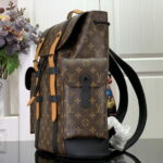 Louis Vuitton Christopher MM Backpack Black/Blue/Brown For Men 44cm/ 17.3 in M21936