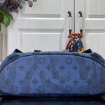 Louis Vuitton Christopher MM Backpack Black/Blue/Brown For Men 44cm/ 17.3 in M21936