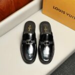 Louis Vuitton Major Open Back With Trim Loafer Black For Men
