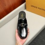 Louis Vuitton Major Open Back With Trim Loafer Black For Men