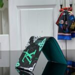 Louis Vuitton Multiple Wallet Black And Blue/Black And Green For Men 11.5 cm/ 4.5 in M81847