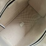 Gucci Original Gg Canvas And Smooth Medium Handbag Brown/White/Grey For Men 13.3 in/ 34 cm