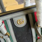 Gucci Original Gg Canvas And Smooth Small Handbag Brown/White/Grey For Men 10.6 in/ 27 cm
