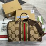 Gucci Savoy Small Duffle Bag Brown For Men 17.3 in/43 cm 724642 UKMKG 8396