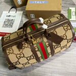 Gucci Savoy Small Duffle Bag Brown For Men 17.3 in/43 cm 724642 UKMKG 8396