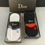 Socks With Dior Logo At Front Grey/Dark Grey/Black/Dark Blue/Orange - 5 Pairs
