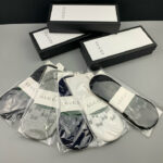 Socks With Double G Pattern Black/Dark Blue/Grey/Dark Grey/ White - 5 Pairs