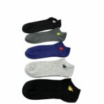 Socks With Spider At Front Grey/Dark Grey/Black/ Dark Blue - 5 Pairs