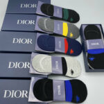 Socks With Spider Logo At Front Grey/Dark Grey/Black And Green/Dark Blue/Black And Blue- 5 Pairs