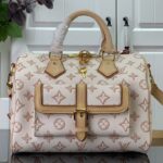Louis Vuitton Speedy Bandouliere 25 Monogram Pattern White For Women 9.8in/25cm