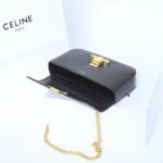 Celine Chain Shoulder Bag Black For Women 8in/20.5cm 197993BF4.38NO