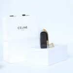 Celine Chain Shoulder Bag Black For Women 8in/20.5cm 197993BF4.38NO