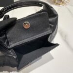 Chanel Caviar Quilted Mini Small Top Handle Bag White/Black For Women 16cm / 6.3in
