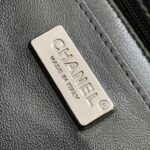Chanel Paris Double Flap Handbag Black For Women 20cm / 7.9in
