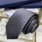 Dior Oblique Tie Grey For Men
