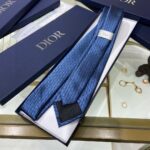 Dior Oblique Tie Blue For Men