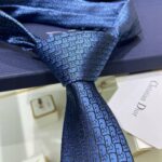 Dior Oblique Tie Blue For Men
