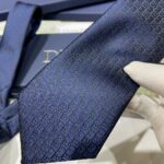 Dior Oblique Tie Navy Blue For Men