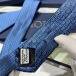 Dior Oblique Tie Blue For Men