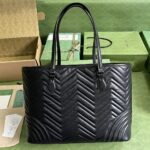 Gucci Casual Style Logo Totes Cream/Black For Women 38.5cm / 15.1in 739684 DAAAH 2754