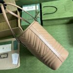 Gucci Casual Style Logo Totes Cream/Black For Women 38.5cm / 15.1in 739684 DAAAH 2754