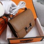 Hermes Constance Handbag Black/Brown/Pink/Blue/Red/White For Women 22cm / 8.7in