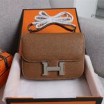Hermes Constance Handbag Black/Brown/Pink/Blue/Red/White For Women 22cm / 8.7in