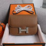 Hermes Constance Handbag Black/Brown/Pink/Blue/Red/White For Women 22cm / 8.7in