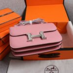 Hermes Constance Handbag Black/Brown/Pink/Blue/Red/White For Women 22cm / 8.7in