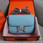 Hermes Constance Handbag Black/Brown/Pink/Blue/Red/White For Women 22cm / 8.7in