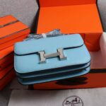 Hermes Constance Handbag Black/Brown/Pink/Blue/Red/White For Women 22cm / 8.7in