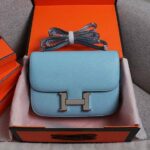 Hermes Constance Handbag Black/Brown/Pink/Blue/Red/White For Women 22cm / 8.7in