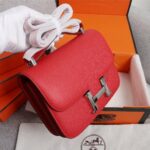 Hermes Constance Handbag Black/Brown/Pink/Blue/Red/White For Women 22cm / 8.7in