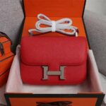 Hermes Constance Handbag Black/Brown/Pink/Blue/Red/White For Women 22cm / 8.7in