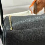 Hermes Lady Lindi Bag White/Black/Green Khaki For Women 10.2in/26cm
