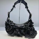 Balenciaga Le Cagole Xs Shoulder Bag Pink/Black For Women 10.2in/26cm