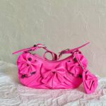 Balenciaga Le Cagole Xs Shoulder Bag Pink/Black For Women 10.2in/26cm