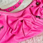 Balenciaga Le Cagole Xs Shoulder Bag Pink/Black For Women 10.2in/26cm