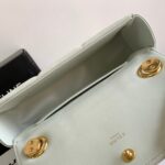Celine Mini Shoulder Chain Matelasse Monochrome Black/White For Women 18cm / 7in 10L333EWJ.38NO