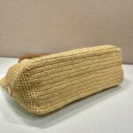 Prada Raffia Tote Bag Beige For Women 15in/38cm 1BG442_2DJS_F0N86_V_OOO