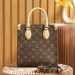 Louis Vuitton Sac Plat PM Monogram Canvas Brown For Women 32cm / 12.6in M45847