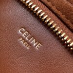 Celine Wiltern Clutch Triomphe Soft Black/Brown For Women 31.5cm / 12in 113673FFJ.19BR