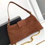Celine Wiltern Clutch Triomphe Soft Black/Brown For Women 31.5cm / 12in 113673FFJ.19BR