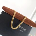 Celine Wiltern Clutch Triomphe Soft Black/Brown For Women 31.5cm / 12in 113673FFJ.19BR