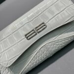 Balenciaga XX Crocodile Embossed Flap Bag White/Black/Green/Pink/Blue For Women 16in/27cm 6956452108X1000